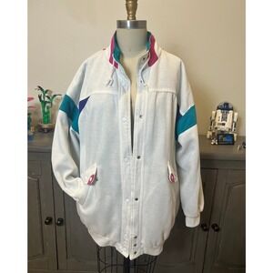 Vintage Reversible Jacket 90s Streetwear‎ Sporty Casual - One Size